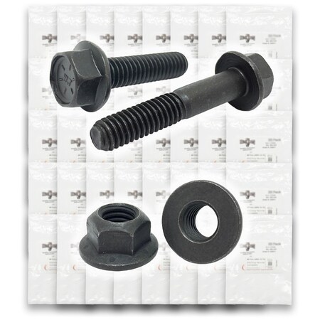 Boltsandnuts.Com Metric Class 10.9 Hex Flange Frame Bolts & Nuts Assortment - 369 PCS Assortment Kit #261